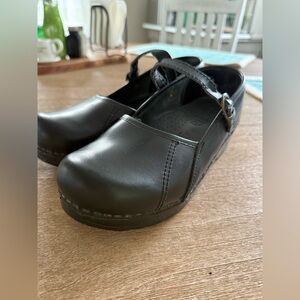 Classic Sanita Black Mary Jane Shoes